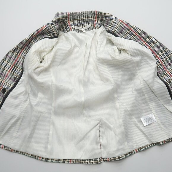 Veronica Beard Double Breasted Plaid Empire Dickey Blazer Jacket 2 - Picture 6 of 16